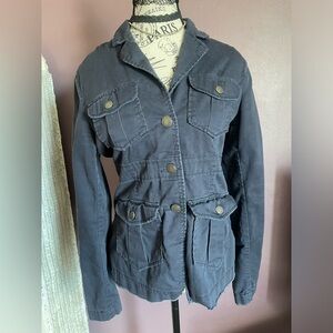 Jessica Simpson Blue Button-Up Blazer Jacket in Women’s Size Medium